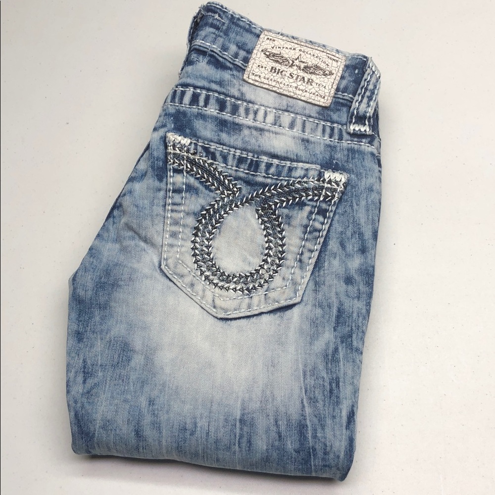 BIG STAR JENAE ACID WASH SKINNY JEANS 24x29 ⭐️